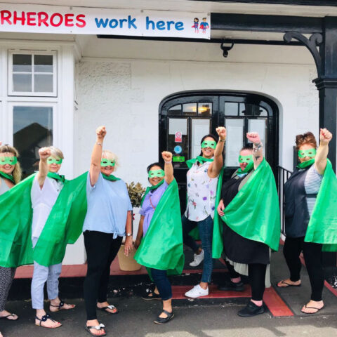 Care home staff are superheros