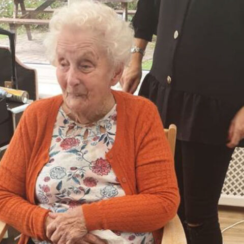 Residents having pampering